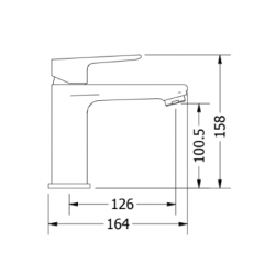 Αναμεικτική Μπαταρία Νιπτήρος DISEO 82-03010 Χρωμέ